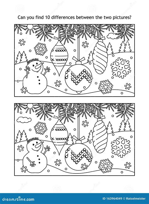 Christmas Spot The Difference Printable